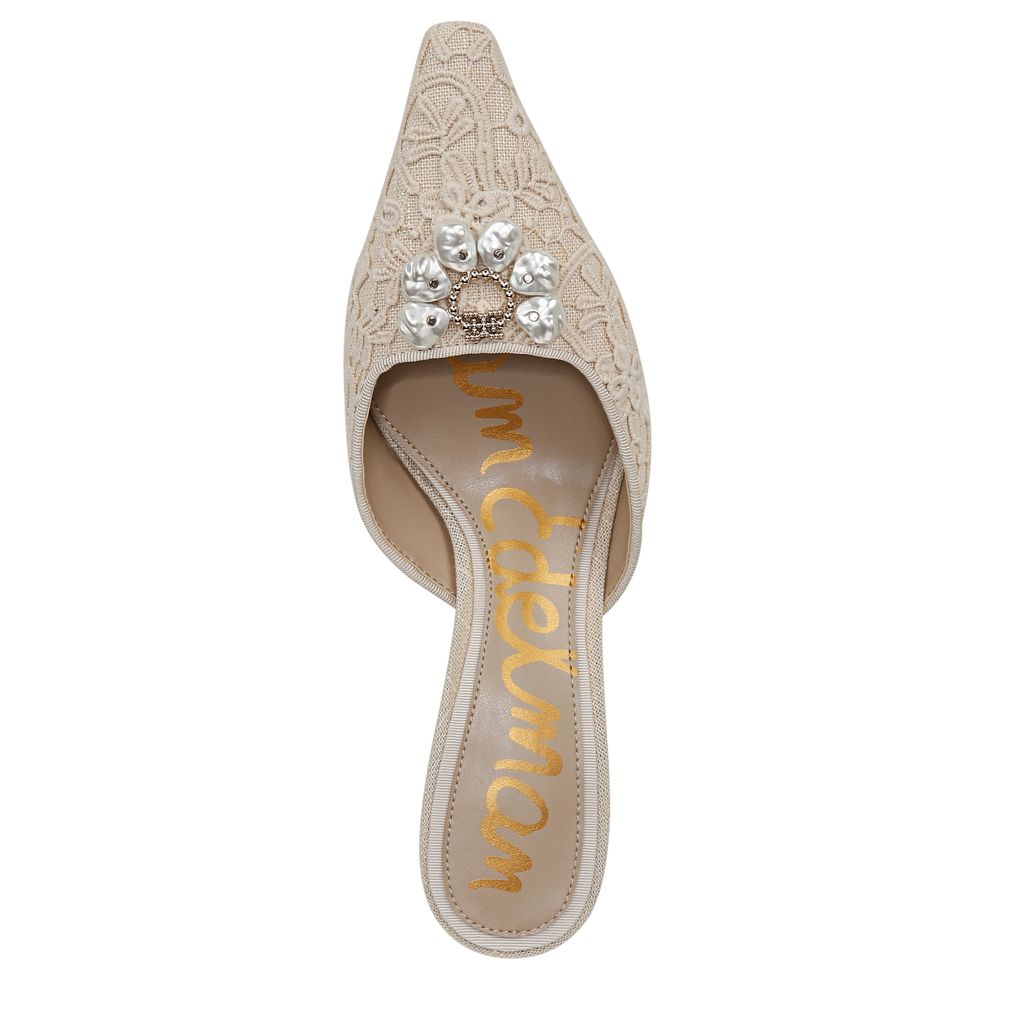 Brit Orchid Kitten Heel Mule